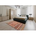 thumbnail image 4 of Ahgly Company Tapis d'Intérieur Carrés Abstraits Brun Chameau, Tapis de Zone Abstraits, 4 Pieds Carré, 4 of 6
