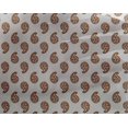 thumbnail image 5 of oneOone Georgette Viscose Brown Fabric Block Fabric For Sewing Printed Craft Fabric By The Yard 42 Inch Wide, 5 of 5