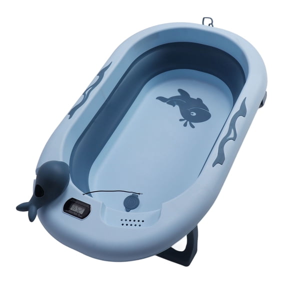 Collapsible Baby Bathtub, Portable Baby Tub Thicked Sitting Lying Non Slip Baby Bath Tub With And Drain Hole For Newborn Baby Home Bathroom And Travel