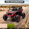 thumbnail image 3 of 24V 2-Seater Ride On UTV for Kids, Electric Off-Road Truck w/Remote Control, Lights, Music, Battery Powered Ride On Car for Boys Girls, 3 of 6