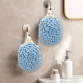 thumbnail image 4 of hengsof 2pcs Hedgehog Chenille Hand Towel Cute Hanging Hand Wipe Ball Hand Towel Thickened Absorbent Hangable Multifunctional Hand Towel, 4 of 8