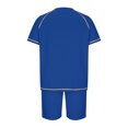 thumbnail image 4 of Birdeem Ensembles pour Hommes Chemise et Shorts Mode Décontractée Couleur Unie Blouses Courtes Col Rond Ensembles, 4 of 10
