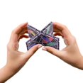 thumbnail image 4 of Black Portable Folding Puzzle Toy 8 Panels 3 Rings Stress Relief Sensory Fidget Board Game Focus Training Brain Teaser Travel Activity Desk Game For Adults Kids, 4 of 5