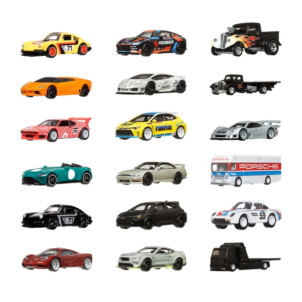 Hot Wheels Car Culture & Team Transport Factory Set of 18 Premium
