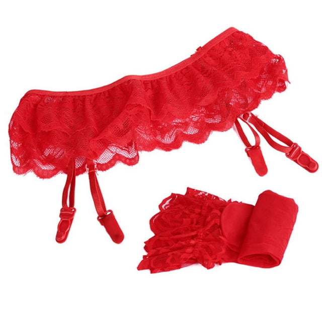 Birdeem Womens Lace Top Thigh-Highs Stockings Socks + Suspender Garter Belt Rd