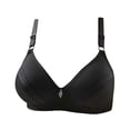 thumbnail image 4 of Penkiiy 2PC Women’s Wireless Racerback Sports Bra, Moisture-wicking Compression Support Bra 38 Black, 4 of 6