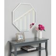 thumbnail image 5 of Kate and Laurel Rhodes Modern Octagon Wall Mirror, White 25x25 Inches, 5 of 5