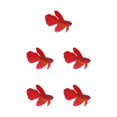 thumbnail image 1 of Thinsony Magnifiquement Conçu Simulation Artificielle Lumineuse Poissons Rouges pour les Aquariums Bronzage Rouge 5Set, 1 of 6