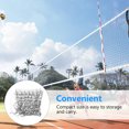 thumbnail image 3 of Filet de Volleyball en Polypropylène pour Rangement avec Fil d'Acier et Format Compact 27,5 X 27,5 Pieds, 3 of 9