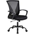 thumbnail image 1 of FDW Mid-Back Ergonomic Mesh Office Chair with Lumbar Support, Adjustable Swivel Task Chair, Black, 1 of 8