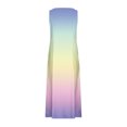 thumbnail image 5 of FAIWAD Robes d'Été Grande Taille pour Femmes 2024 Sans Manches Décontractées Robe Maxi Dégradé Boho Plage Robe Débardeur, 5 of 5