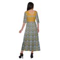 thumbnail image 4 of Moomaya Kurtis Imprimés Ligne A pour Femmes Kurta à Manches 3/4 Tunique d'Été, 4 of 5