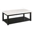 thumbnail image 1 of Picket House Furnishings Evie Marble Rectangle Coffee Table in White/Black, 1 of 10