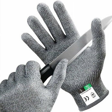 Gants Résistants aux Coupures de Qualité Alimentaire, Protection Parfaite contre les Coupures en Cuisine, Couteau à Huîtres en Acier Inoxydable, Ajustement Confortable pour une Manipulation Sécurisée