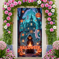 thumbnail image 4 of Spooky Gothic Pumpkin Banner Haunted Halloween Ghost for Holiday Decoration Party Decor Indoor Event, 4 of 5