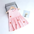 thumbnail image 4 of WEAIXIMIUNG Robes pour Ados Décontractées à Manches Courtes Été Robe Sans Manches pour Tout-Petites Filles à Imprimés de Fraises à Volants Robe Décontractée Vêtements, 4 of 7