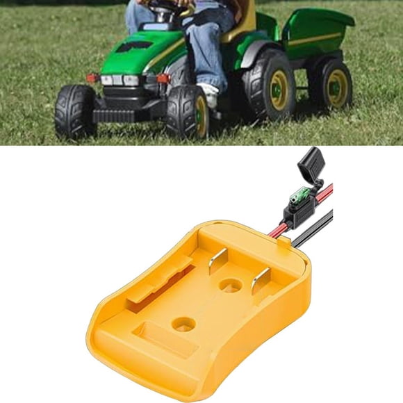 Adaptateur de Batterie 18V pour Outils 18V-20V, Station de Connexion Filaire avec Option Fusible, Support d'Alimentation Externe pour Projets DIY, Installation Rapide pour Utilisation en Atelier (avec Fusible)