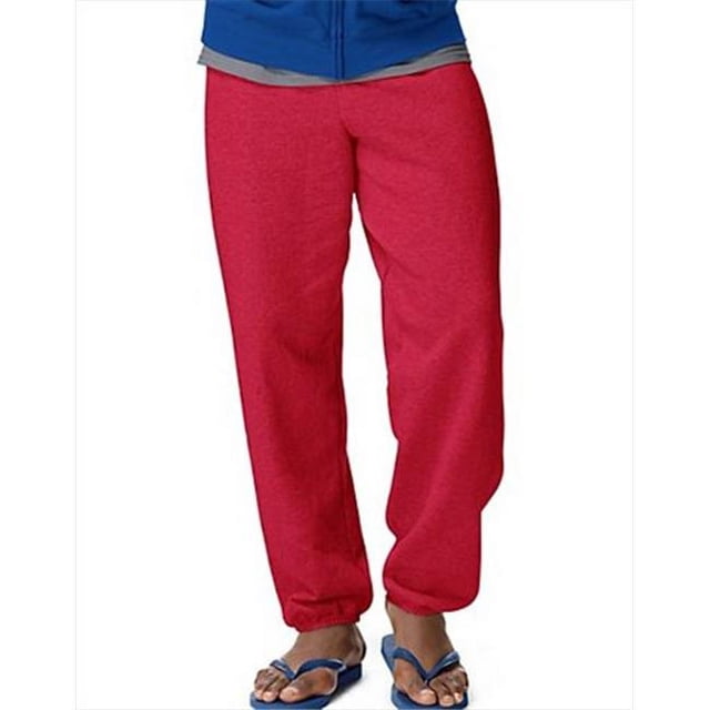 Hanes P650 Comfort Blend Ecosmart Mens Sweatpants, Deep Red - Medium