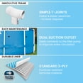 thumbnail image 4 of Intex Piscine hors Terre en Métal avec Pompe, Cartouche de Filtre, Lot de 6, et Couvercle, 4 of 11
