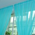 thumbnail image 3 of TIMIFIS Décoration pour la Maison 2 Pcs Tulle Uni pour Porte et Fenêtre Rideau Drapé Panneau Voilage Foulard Cantonnières DecorFall, 3 of 3