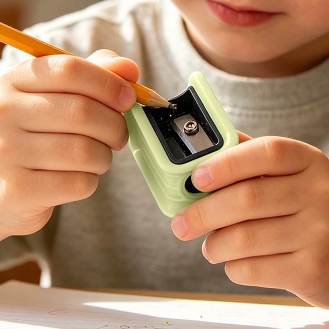 Roiihwy Manual Pencil Sharpeners, Small Handheld Pencil Sharpener for Office, Simple Sharpener Stationery Accessories