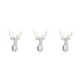 thumbnail image 3 of Decodeary Self Adhesive 3D Deer Head Mirror Wall Sticker For Easy Application silver XL 3Set, 3 of 6