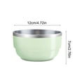 thumbnail image 3 of fheaev Small Stainless Steel Bowl Tableware Portable Household Fruit Basin Insulated Bowl Stackable And Nestable Stainless Steel Bowl, 3 of 6