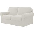 thumbnail image 1 of CHUN YI Stretch Checks Spandex Sofa Cover Separate Backrests Cushions Cover Slipcover, 1 of 5