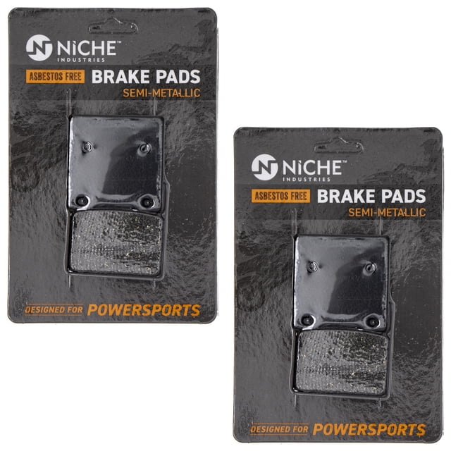 Niche Rear Brake Pad for Kawasaki Ninja ZX12R Semi-Metallic Motorcycle 2 Pack 519-KPA2431D