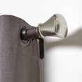 thumbnail image 3 of hometrends Teo 1" Espresso/Nickel Drapery Rod Set, 3 of 3