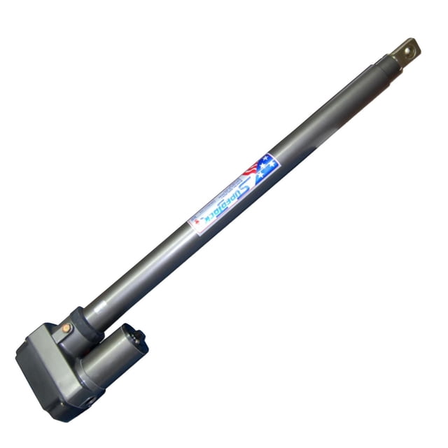 Digiwave Actionneur de Plat de 24 Pouces de Haute Qualité avec tube en Acier Enduit d'Époxy Argenté, Boîtier de Moteur Rectangulaire et Support de Montage en Métal, Conçu pour un Positionnement et un Ajustement Précis de l'Antenne de Télé.