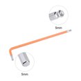 thumbnail image 3 of Unique Bargains 5mm Ball End Hex Key Wrench, L Shaped Long Arm S2 Steel Repairing Tool 4 Pack, 3 of 5