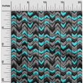 thumbnail image 2 of oneOone Silk Tabby Turquoise Blue Fabric Geometric Fabric For Sewing Printed Craft Fabric By The Yard 42 Inch Wide, 2 of 5