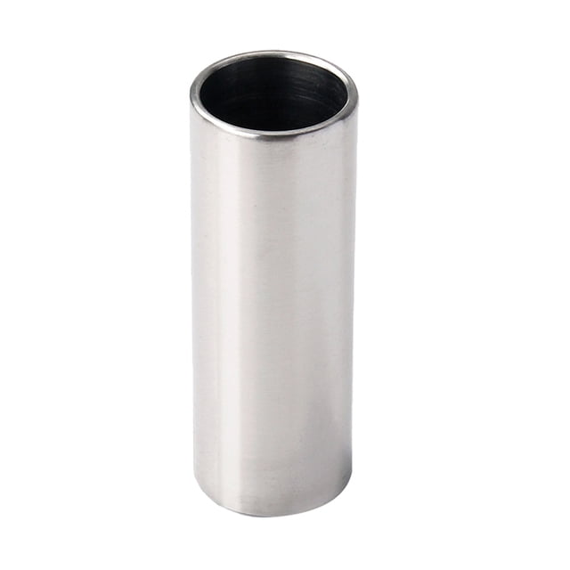 Miangastore R35 7cm Stainless Steel Guitar Slides Plated Bass Finger Slides (Silver)