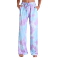 thumbnail image 2 of Birdeem Ensembles de Pyjama pour Femmes Mode Été Décontracté Imprimé Taille Élastique Pantalons de Pyjama, 2 of 12