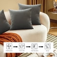 thumbnail image 4 of Quilted Embossed Pillowcase Double Sided Solid Color with Contrasting Zipper and Four Sided Binding Edging for Enhanced Bedroom Decor and Luxurious Sleep Comfort Sopatenor, 4 of 7