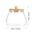 thumbnail image 3 of Glass Jar Candy Jar With Lids Glass Containers With Lids Seasoning Organizer Grain Container Tea Jar, 3 of 5
