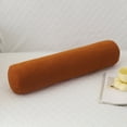 thumbnail image 2 of HHBEAUTY Oreiller Rond, Oreiller Mémoire Rouleau Cervical, Oreiller Traversin, Soutien Rond pour Dormir / Traversin pour Lit, Jambes, Dos et Yoga, Amovible et Lavable, Brun, 2 of 6