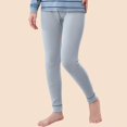 thumbnail image 2 of Kids Solid Color Warm Leg Binding Elastic Waist Long Pants Medium and Large Comfortable Leggings, 2 of 4