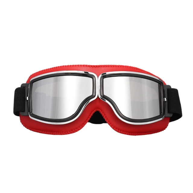 Over Glasses Motorcycle Goggles Soft Foam Padded Windproof Riding Eyewear with Adjustable Non-Slip Strap for Motorbike Riders