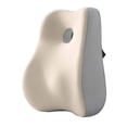 thumbnail image 3 of Esquirla High Back Support Pillow Lumbar Support Pillow for Sofa Office Chair Driving White Gray, 3 of 8