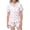 White_002, variant on Aocisk Pajamas for Kids Girls Bow Knot Printed Pajamas Set Short Sleeve Button Top Shorts Home Sleepwear for Children Pajamas for Girls Pink_001 6-7 Years
