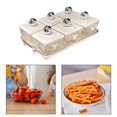thumbnail image 2 of Lipstore Divided Serving Dishes Appetizer Tray Portable for New Year Wedding Holidays 6 Compartment, 2 of 8