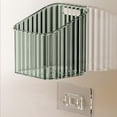 thumbnail image 4 of Plastic Garlic And Ginger Storage Basket With Wall Mount Adhesive Backing 10 cm x 10 cm x 11 cm For Kitchen Organization, 4 of 6
