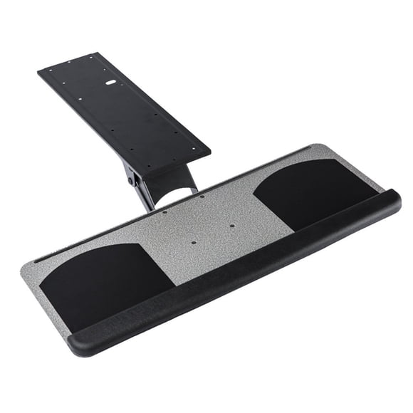 GT Innovation New Undermount Height Adjustable Keyboard Tray Mouse Pad Tray with Drawer and Tiltable Ergonomic Design 360 revolvable (25" x 10")
