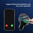 thumbnail image 3 of Émetteur FM Bluetooth pour Voiture / Modèle G67 / Chargeur Rapide Double USB et Type-C / Lecteur MP3 / Appels Mains Libres / Rétroéclairage LED 7 Couleurs / 12V-24V / SRN >60 dB / Bluetooth 5.0, 3 of 9
