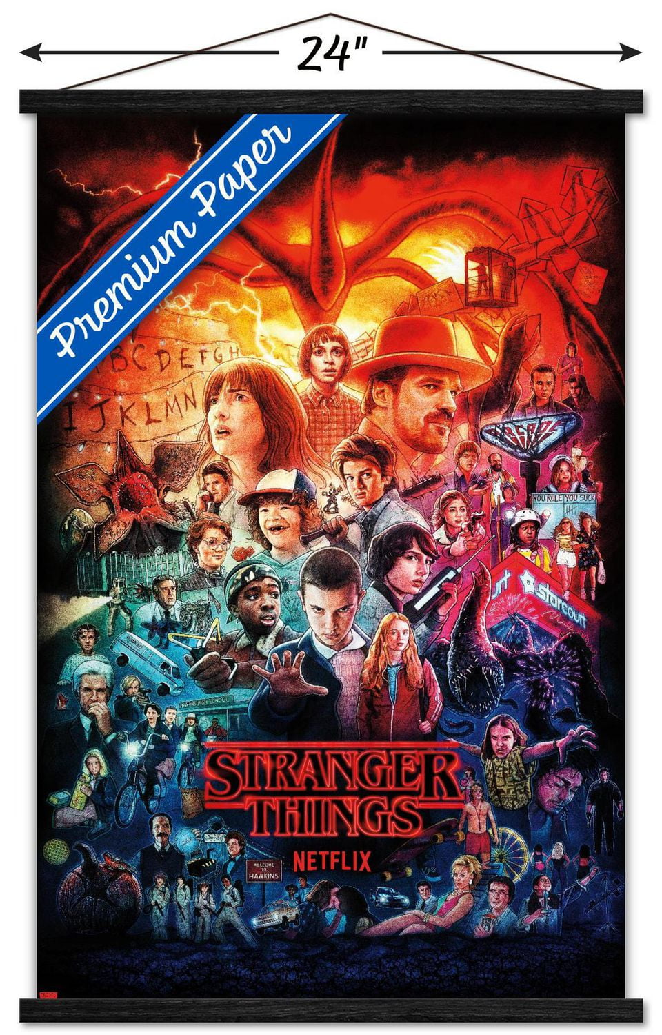 Netflix Stranger Things - Three Seasons One Sheet Wall Poster, 22.375" x 34"