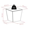 thumbnail image 3 of Winsome Mezo cube de stockage en fini noyer, 3 of 9
