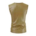 thumbnail image 4 of Qertyioot Mode Décontractée Jour de l'Indépendance Couleur Unie Manches Courtes Col Rond Blouses Chemises, 4 of 8