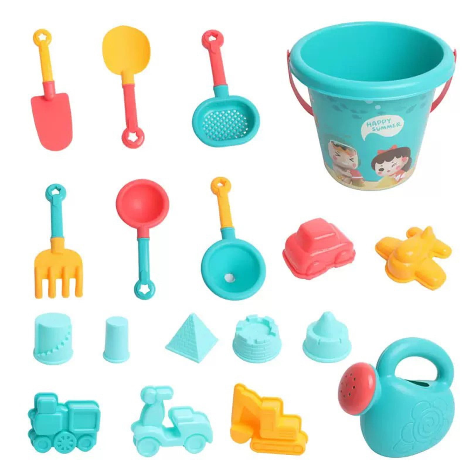 de Sable de Plage | 8 Pièces Pelles Moules Seau Pliable Jouet Extérieur,Jeu De Construction Château Sable | Pour Garçons Et Filles Dès 3 Ans Bord De Mer Piscine Lac Bord De
